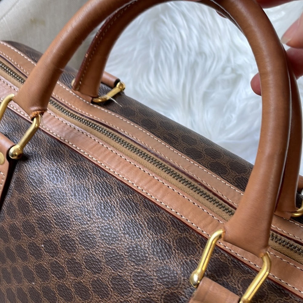 Celine Macadam M13 Boston‎ Triomphe coated canvas  bag GUC - Picture 16 of 17